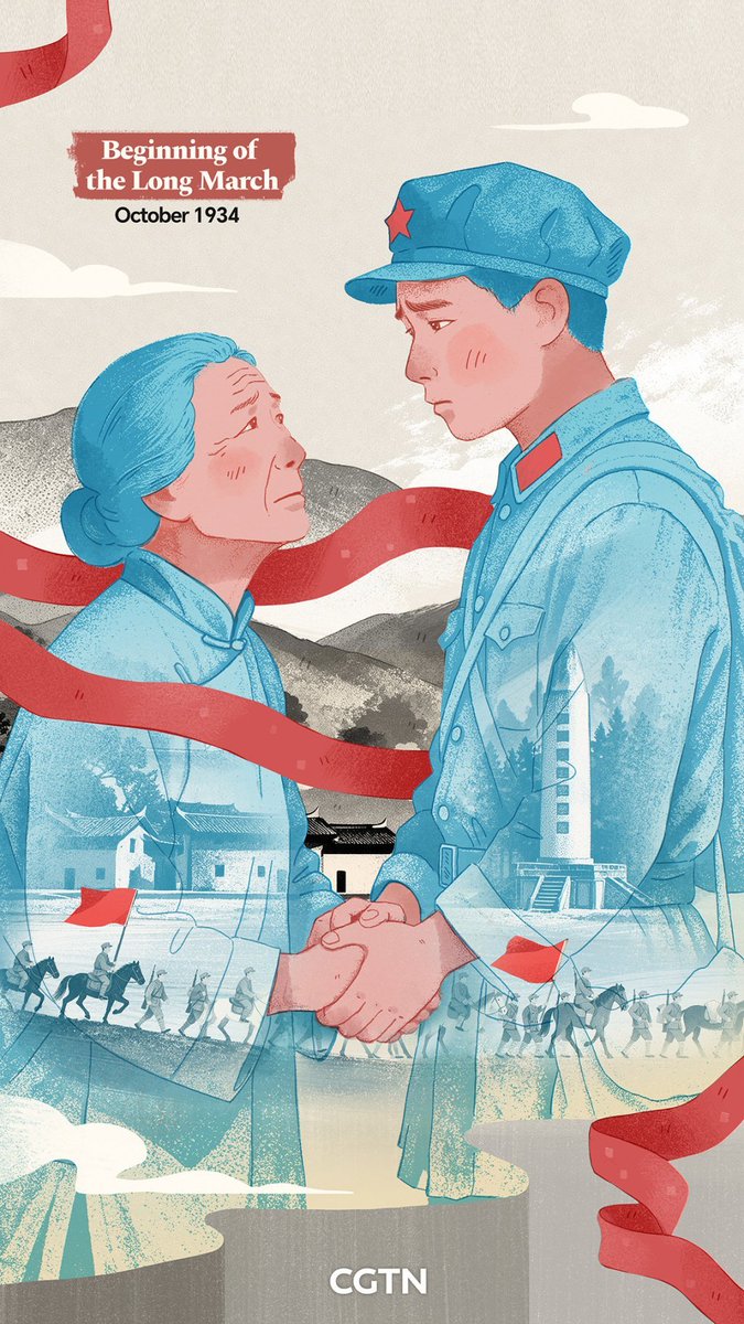 PrincessHai13's tweet photo. More than ninety years ago, the Chinese Red Army undertook the Long March, a historic two-year journey across thousands of miles of rugged mountains, treacherous rivers and untamed wilderness.#China
@Oukevin87 https://t.co/s8PSUZpJgx