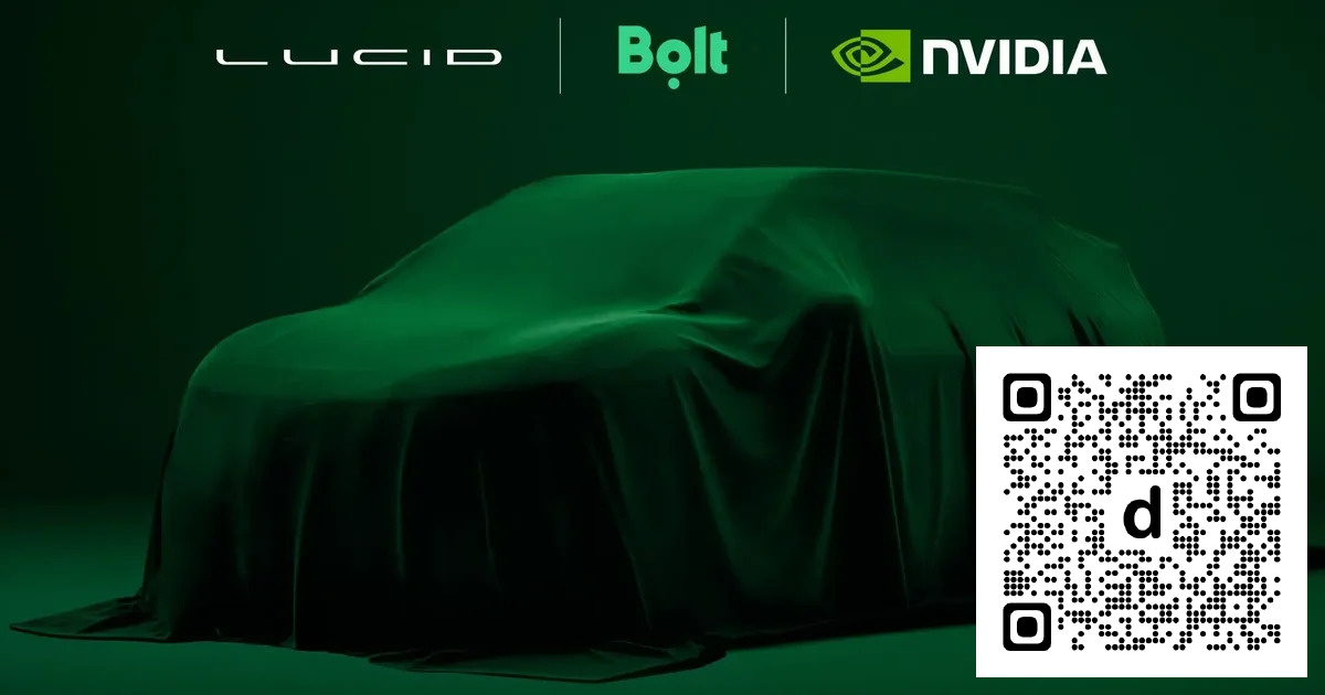 insideCyberbuzz's tweet photo. Bolt 將採用 NVIDIA Alpamayo Stack 軟體及 Lucid 車輛，推動歐洲無人自駕計程車計畫。預計 2027 年於馬德里啟動資料蒐集，為至少 2.​5 萬輛車的部署奠基。 https://t.co/JXGWb15nq8