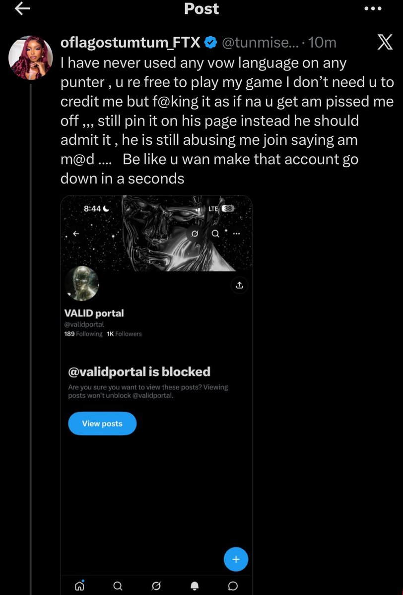 validportal's tweet photo. Sha make we do am, I go pay and dem go bring ur account down, and na you he go pain pass 😂😂I gat nothing to lose https://t.co/7EnTGGfHiH