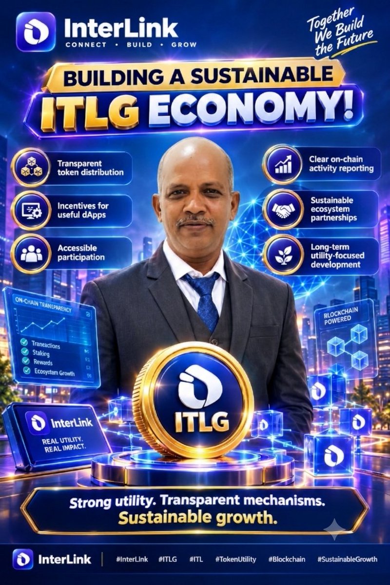 Sreenivasu89087's tweet photo. BUILDING A SUSTAINABLE ITLG ECONOMY! ✨
  
​Real Utility. Real Impact. 🚀📊
​#InterLink #ITLG #ITL #TokenUtility #Blockchain #SustainableGrowth https://t.co/Ccm8NOdkm7