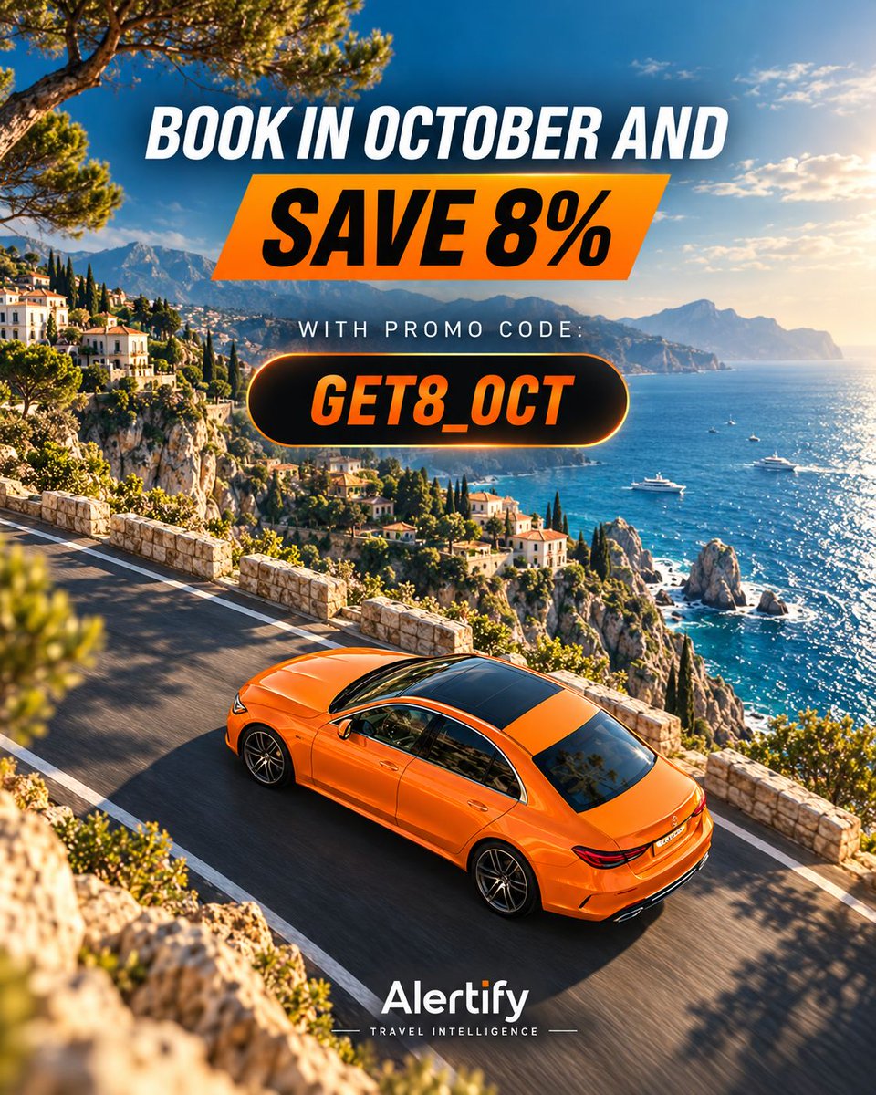 Alertify3's tweet photo. Airport pickup? City-to-city journey? Private transfer for your next getaway?

SAVE 8% WITH PROMO CODE: GET8_OCT
https://t.co/B8FD4XH4fx https://t.co/Ky4UcGZX3a