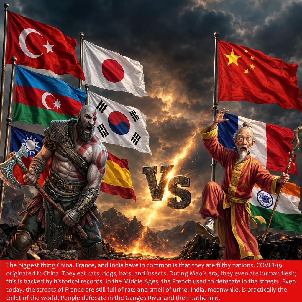 basdasahmedd's tweet photo. @LeLeluax The biggest thing China, France, and India have in common is that they are filthy nations. https://t.co/wPUtHFIHNQ
