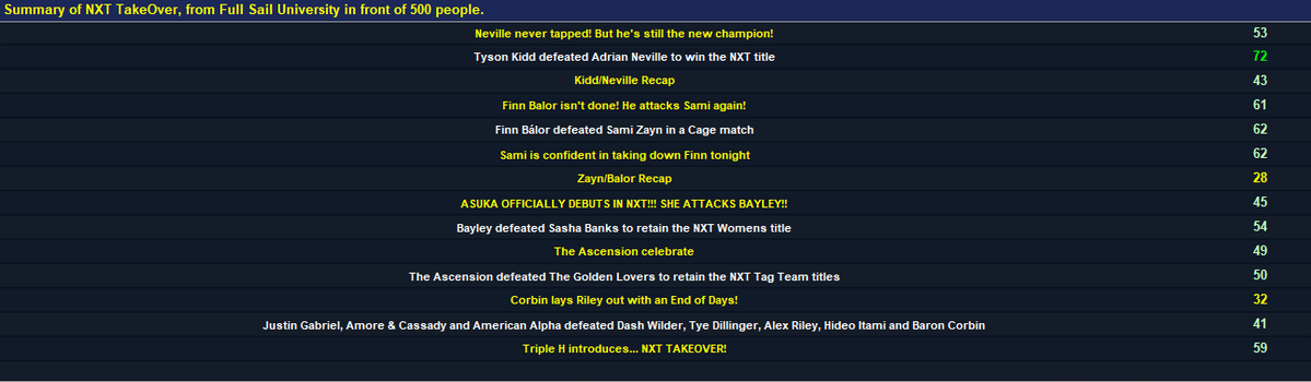 RedColdRitsu's tweet photo. NXT TakeOver
5/29/14 https://t.co/6BJTWyNG15
