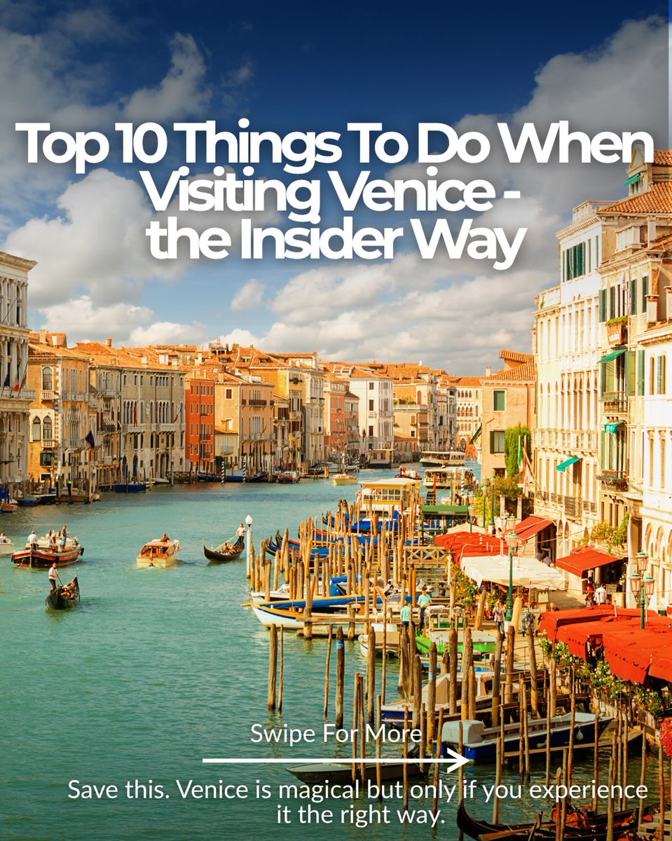 Cesa1986's tweet photo. Venice is more than gondolas and Rialto. Arrive early at St. Mark’s, explore Cannaregio at dusk, cruise the Grand Canal, and discover Murano beyond the souvenir shops. See the city beyond the checklist. https://t.co/YHIGb8CvrG