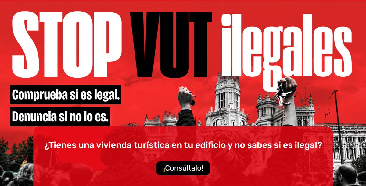 giraldeo's tweet photo. 🚨¡Anuncio!🚨

Desde @PSOEMadridAyto acabamos de lanzar el primer buscador de viviendas de uso turístico ILEGALES.

No solo puedes comprobar la ilegalidad, sino que desde ahí mismo puedes presentar la denuncia.

https://t.co/lVPhzAu0af

¡Os cuento cómo funciona en este hilo!🧵