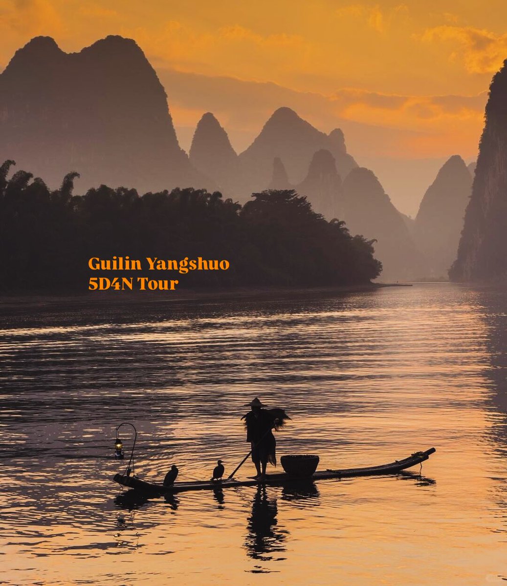 aileyQu673041's tweet photo. Guilin &amp; Yangshuo 5D4N: Nov 19–23 or 20–24, 2026. From USD 749/pax with China Southern flights, hotels, meals, tours, and no compulsory shopping. Explore karst peaks, Li River, Silver Cave, and more. https://t.co/iKB6hfINaZ