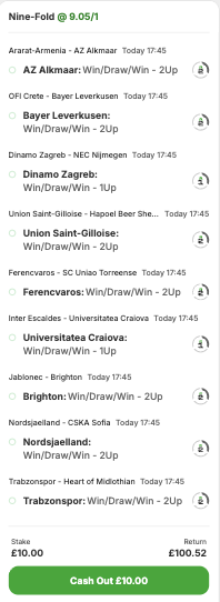 SmartAccaTips's tweet photo. 🆙  9/1 EARLY PAYOUT ACCA! 

🖤 Placed with Betway: https://t.co/eOvK51bh4j

💥 Let's get another winner!

🔗  Add to betslip: https://t.co/HJcxoRhsl6

18+ GambleAware Ad https://t.co/on4s68C9LU