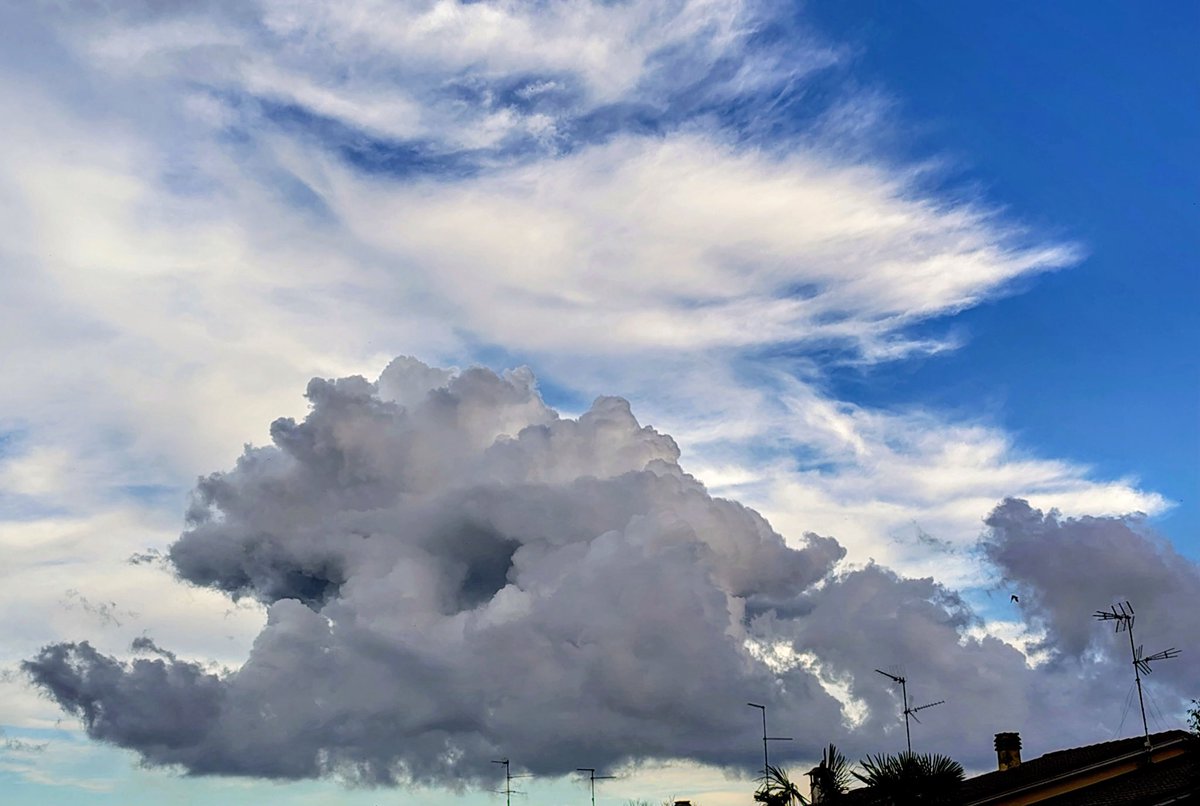 lisasardini's tweet photo. Very weird cloud! Elephant man ? 🫣 https://t.co/1RFsSlLaou