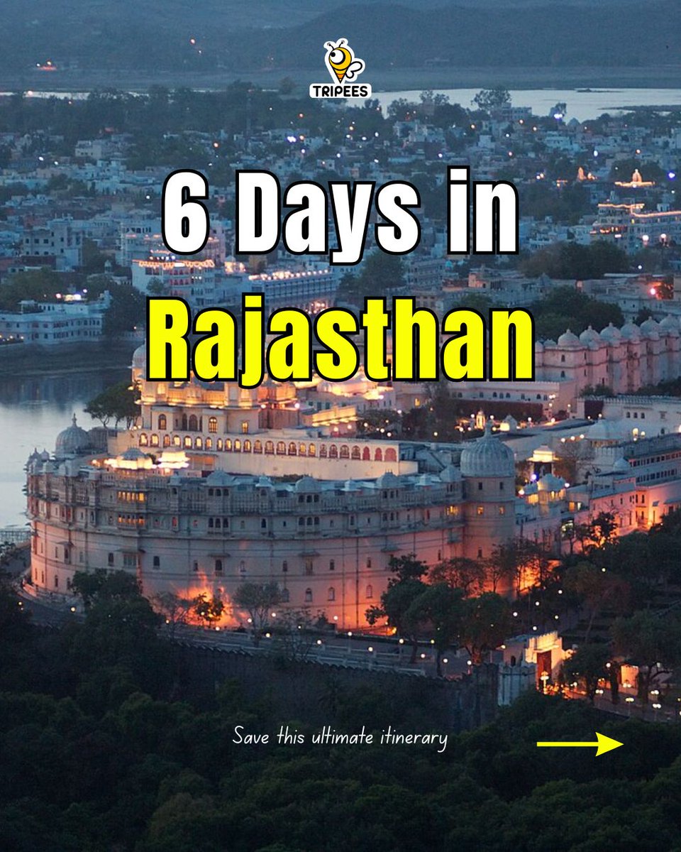 brunabianchi1's tweet photo. 6 Days. 3 Royal Cities. One unforgettable Rajasthan journey. Jaipur, Jodhpur and Udaipur in 6 days, with Ajmer and Pushkar along the way. Perfect for families, couples, friends and groups. Your Rajasthan story starts here. https://t.co/zuIRDPuonV