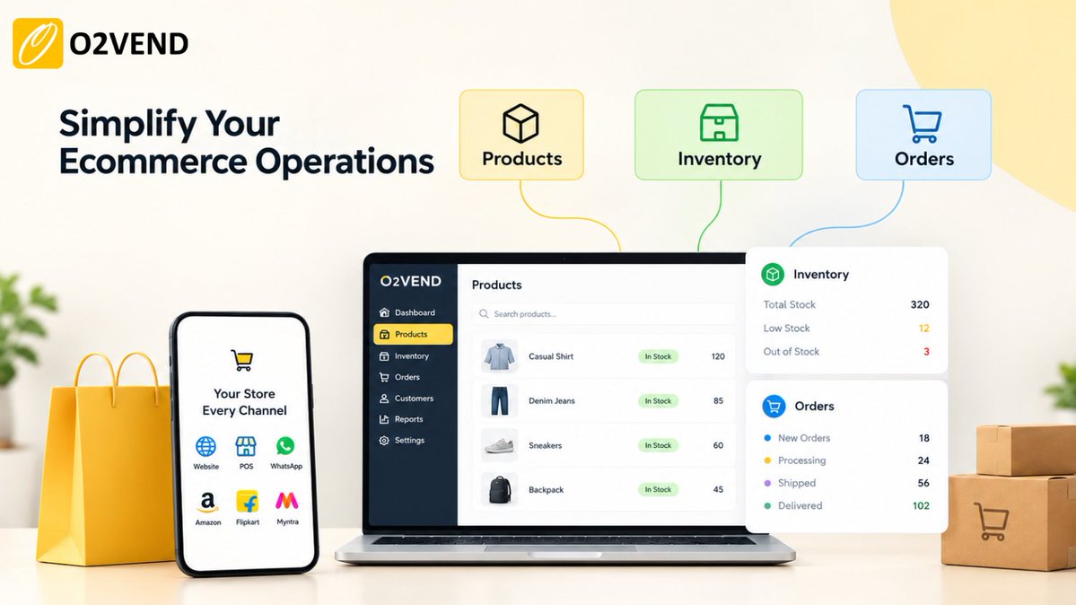 O2Vend's tweet photo. Ecommerce doesnβt end at checkout! ποΈ
O2VEND connects product, inventory, and order management to simplify operations, reduce manual errors, and support a smoother customer journey. π
Learn More: https://t.co/wsyEiHOlv1
#O2VEND #Ecommerce #CustomerExperience https://t.co/DFmNZ16Pmq