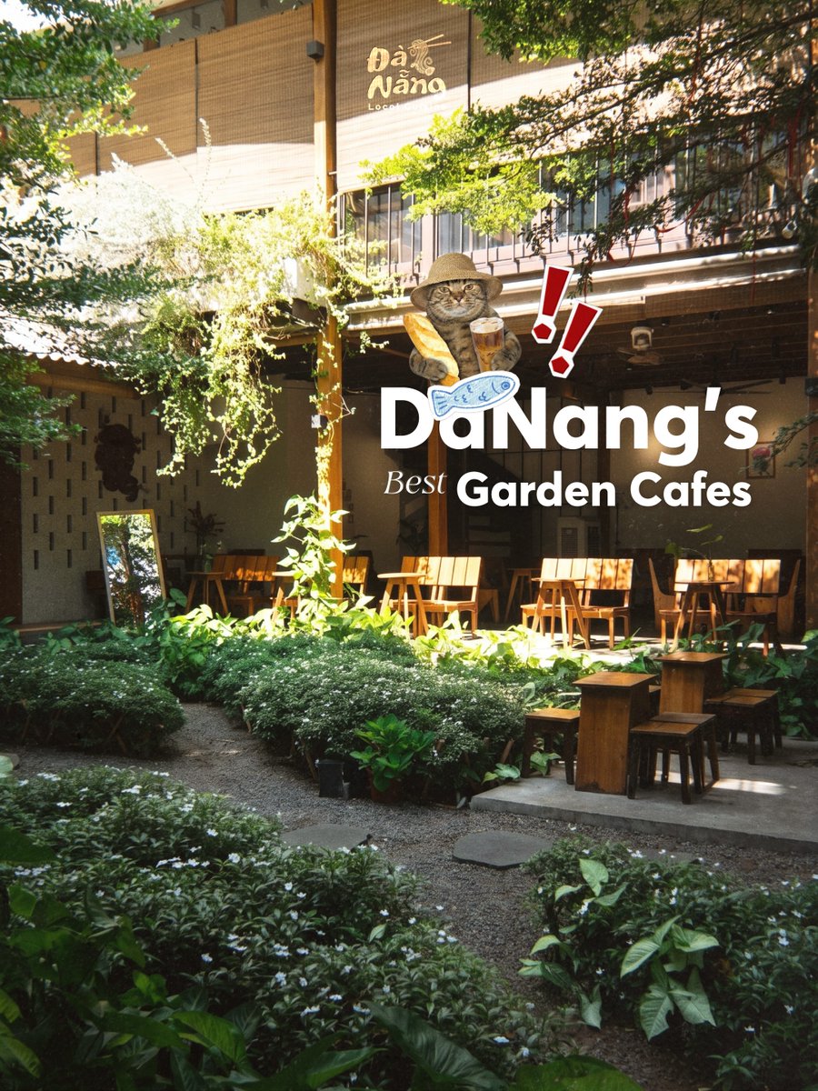 AngelinRocha's tweet photo. Da Nang’s best garden cafes await—lush greenery, cool shade, and peaceful vibes. Save this list for your next trip and DM us to plan your Da Nang &amp; Hoi An adventure. https://t.co/t0asqK5e9W