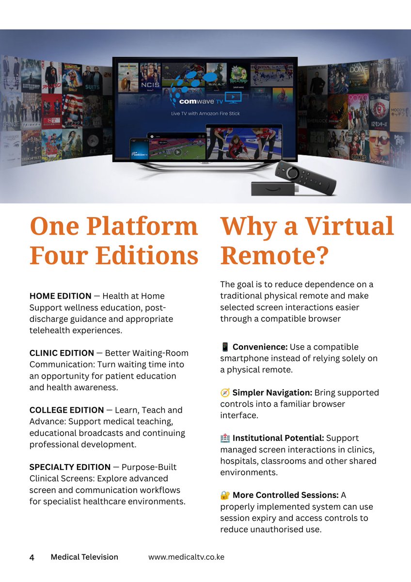 DocsExplainFM's tweet photo. 1️⃣ TV/Laptop/Desktop: Visit https://t.co/1b55J7B0BR
2️⃣ Smartphone: Visit https://t.co/KZgGh1e0oA &amp; install the Virtual Remote 📱
3️⃣ Use your phone + LEO, our AI Voice Assistant, for real-time control, channel selection &amp; navigation. 🤖🎙️

#MedicalTV #SmartTV #IPTV #AI #LEO 📺🩺 https://t.co/5YuH86alAC