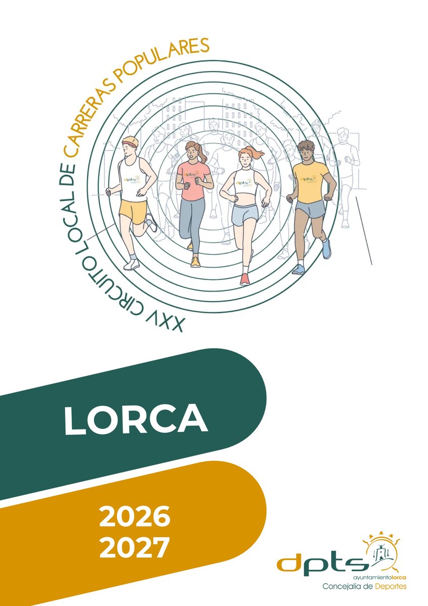 DeportesLorca's tweet photo. 🏃🏻‍♂️🏃🏻‍♀️¿Preparados para la 25ª edición del Circuito Local de Carreras Populares?  El próximo 28 de noviembre lo inauguramos con el Cross Patrón de Lorca-Subida al Castillo.
Inscripciones: https://t.co/13B7hAuTgV
Puedes consultar las bases del Circuito aquí: https://t.co/IXz0fibbvb https://t.co/W03OsXGQHO