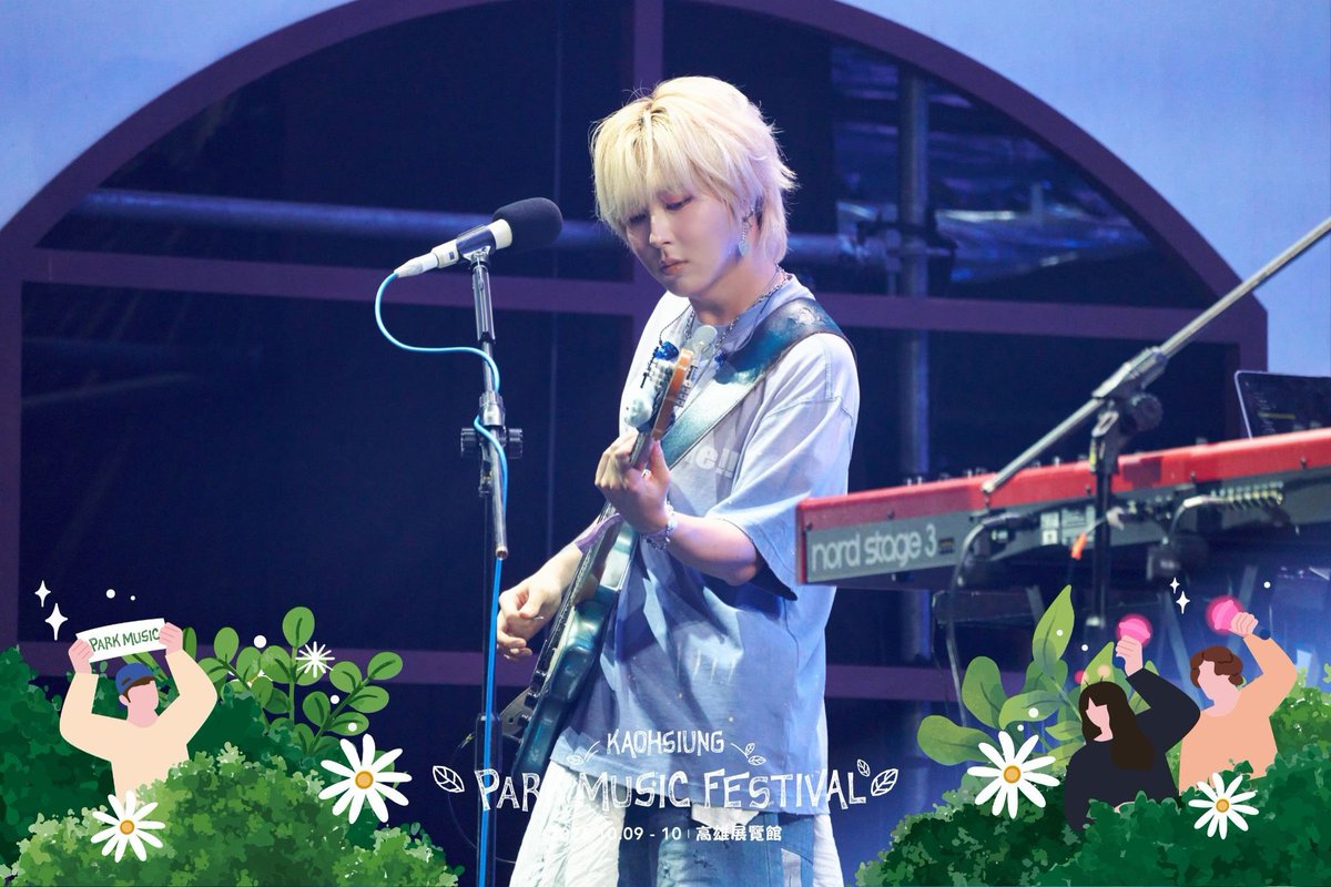 m2nhyuk's tweet photo. onewe at kaohsiung park music festival 🥰 https://t.co/TtDBxojOcm
