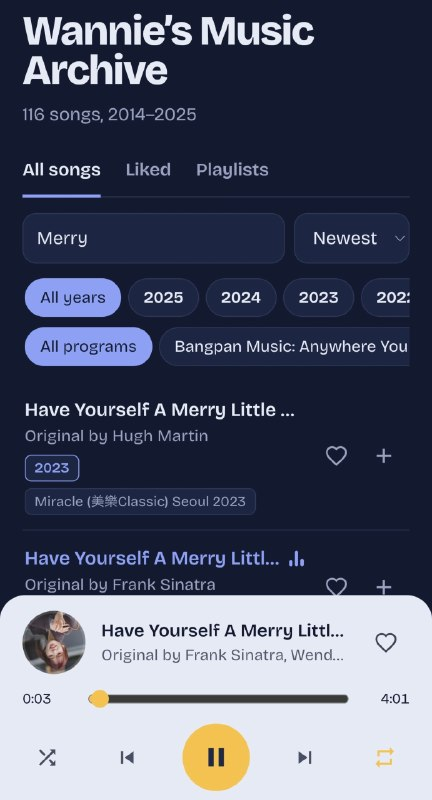 Taek0321's tweet photo. #WENDY 's covers since 2014, all in one player🩵
Plays in the background and can be added to your home screen. More covers are on the way.
https://t.co/GSGOe8w2bl https://t.co/3MQuu59ap6