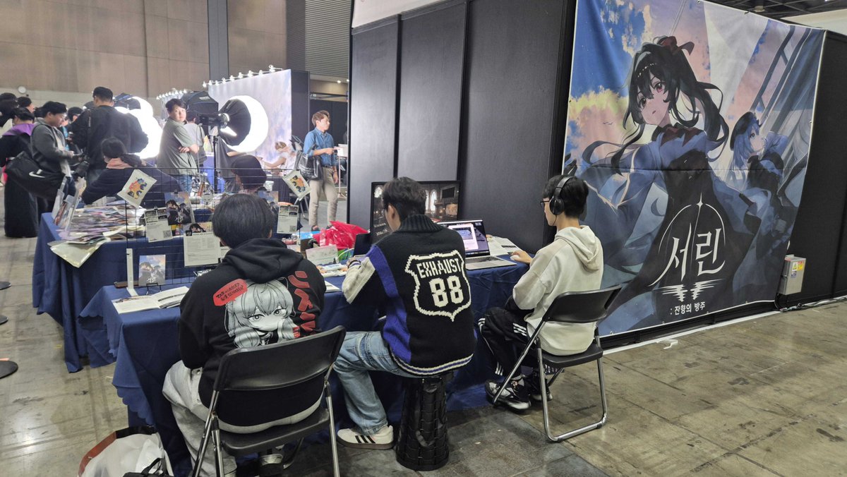 EN_SEORIN's tweet photo. Big thanks to everyone who stopped by our booth at #IllustStarFes &amp; #DaeguContentFair to play #SeorinEchoesofArk!💙

Presenting Seorin for the first time during our IR Pitch in Daegu was a huge milestone. We’ll build on your feedback to deliver an amazing game✨

#Windrom #Seorin https://t.co/2oVlHrUdHA