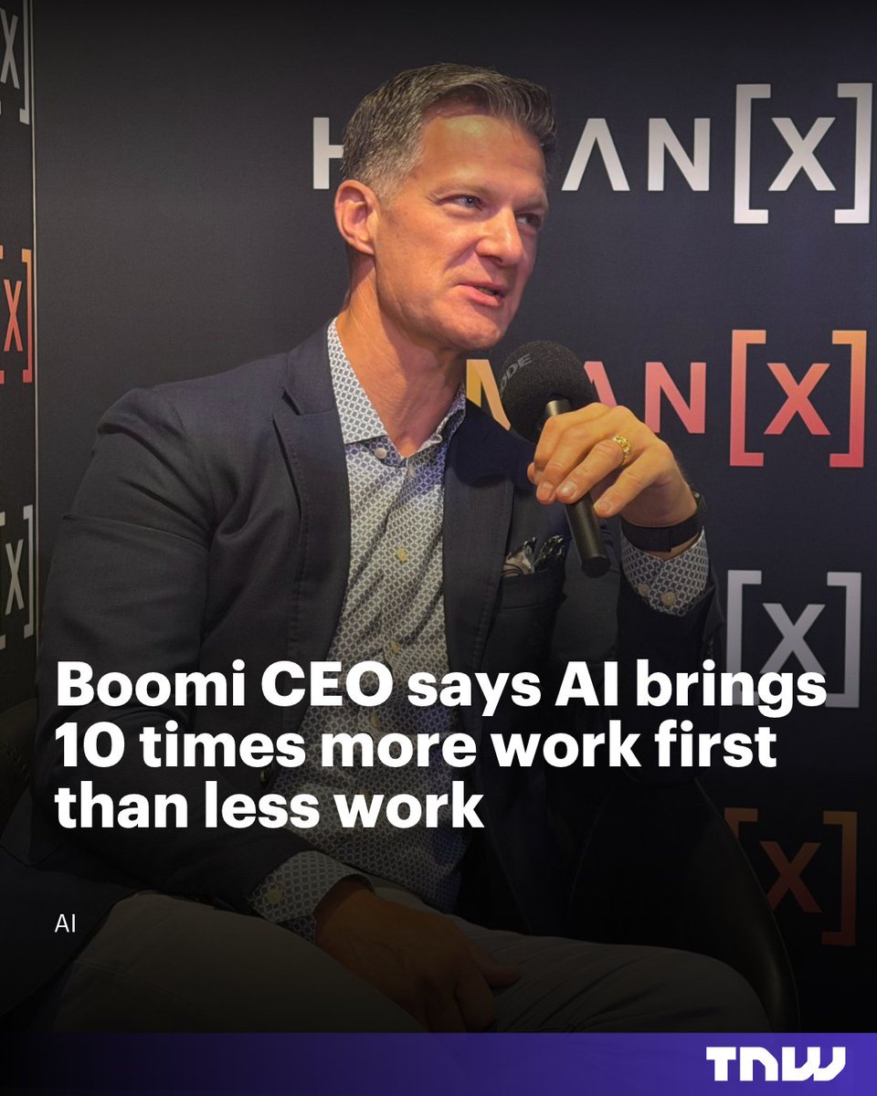 thenextweb's tweet photo. SaaS is supposedly dying. Boomi tripled to nearly $1B revenue. Its CEO says AI brings 10x more work before less. https://t.co/vXNSmJxI76 https://t.co/hZ2YQwjNdL