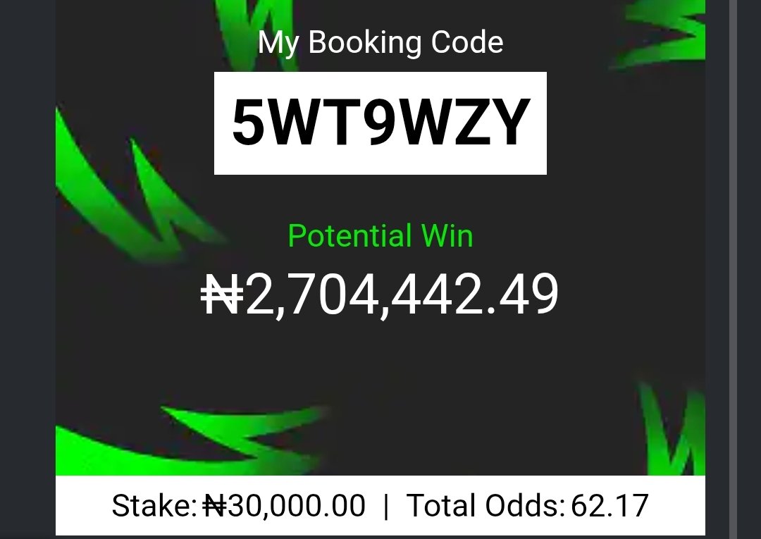 lordvinci21's tweet photo. Bet9ja

5WT9V9Q

5WTB79P

#Bet9jacodes https://t.co/3nvDc58t0c