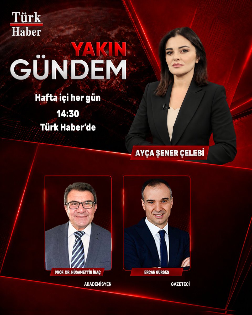 turkhabertvcom's tweet photo. 🟥 YAKIN GÜNDEM BUGÜN SAAT 14.30’DA TÜRK HABER TV’DE CANLI YAYINDA!

@ercangurses @husamettininac https://t.co/IMvX9EItin
