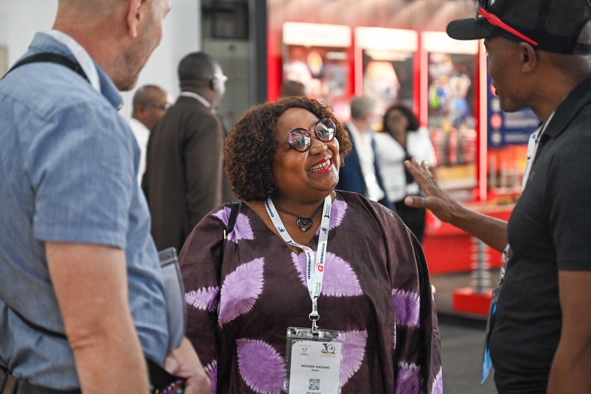 PRASA_Group's tweet photo. DAY 3 | #SARARAIL2026 🚆

The future of rail is about innovation, efficiency and an improved commuter experience!

Join us at the PRASA stand to learn more about our signalling projects and how they aim to improve train frequency and enhance the customer experience.

Today’s panel discussion features Chris Lotter, PRASA Chief Economist, and Themba Gums, Acting GM: Strategy at PRASA, sharing insights on rail’s economic impact and strategic direction.

#PRASA #PeoplesTrain #RebuildingRail #SARARAIL2026