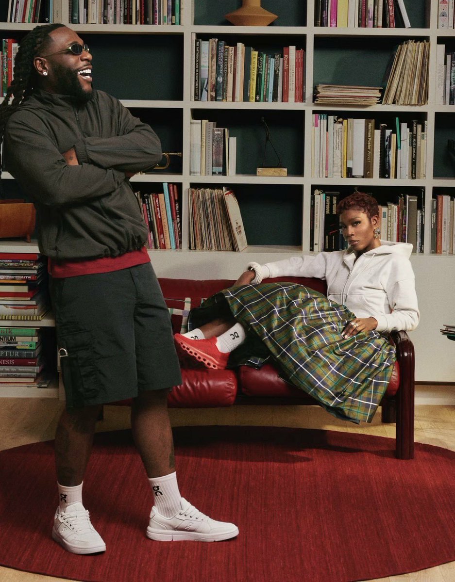 GrixMagazine's tweet photo. Burnaboy x On first ever collaborative sneaker is officially put now https://t.co/Fjztb1lip2