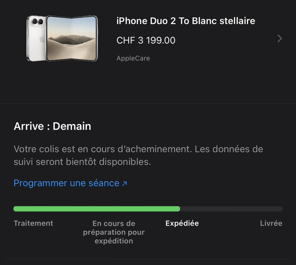 FFR's tweet photo. iPhone Duo has finally shipped. 🤯⚡️⚡️🤪 https://t.co/UiEcKwKVQc