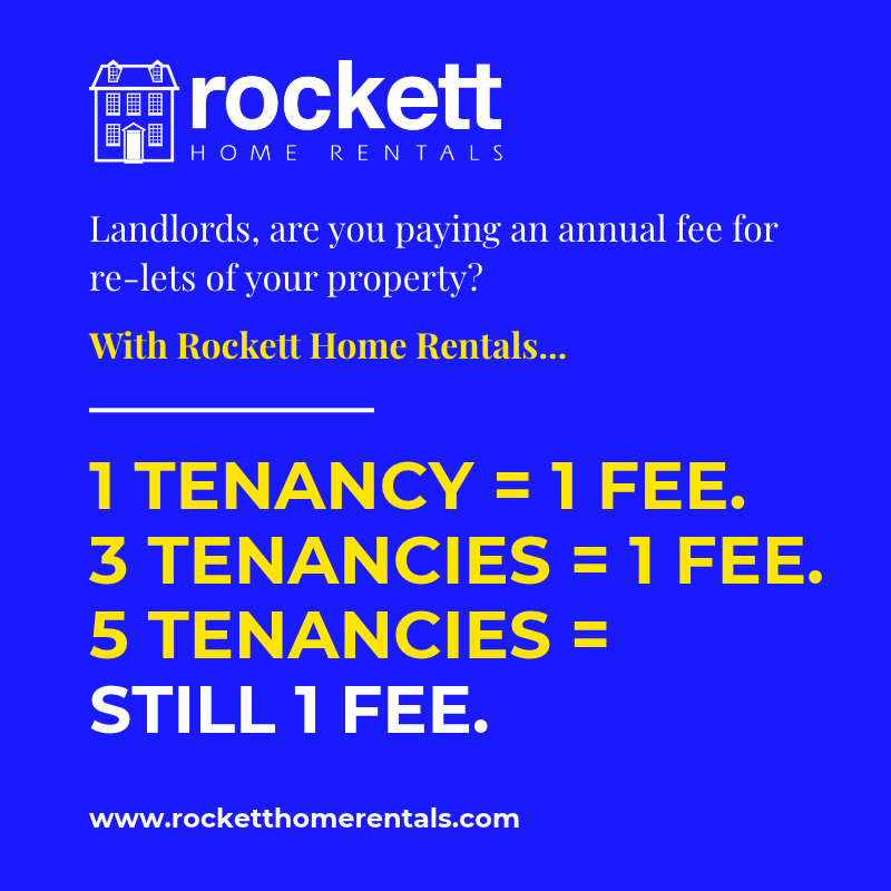 RockettHomeRent's tweet photo. We charge one annual administration fee per property, however many times it’s re-let.
One tenancy? One fee. Five tenacies? Still one fee. Get in touch with us to learn more.
https://t.co/WS6qsVA1Yz
#LettingsFees #FlatFee #PropertyUK #LandlordNews #ProudGuildMember https://t.co/rxmPkiU20y