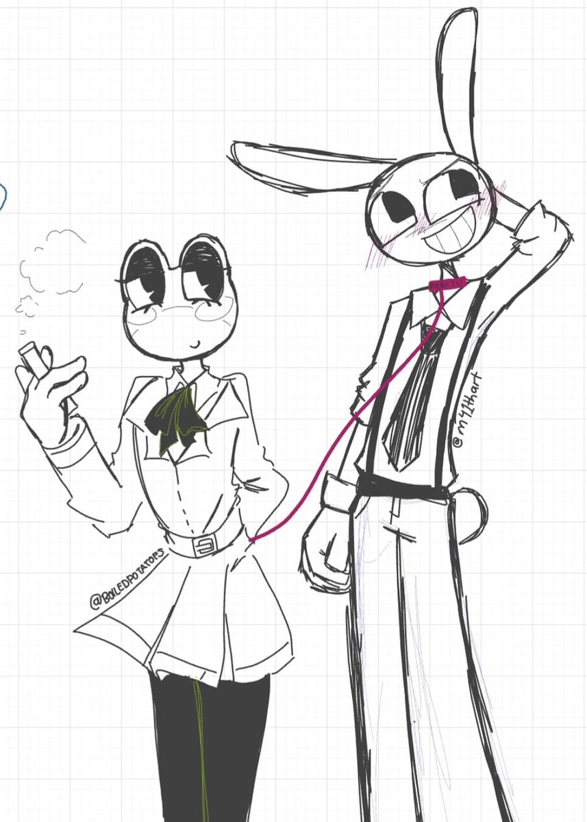 boiledpotatofs's tweet photo. day 20 - noir ;3 also collab with maith yay

#ribbitrabbit #ribrabtober #ribbitrabbittober https://t.co/F8pDxpXiSF