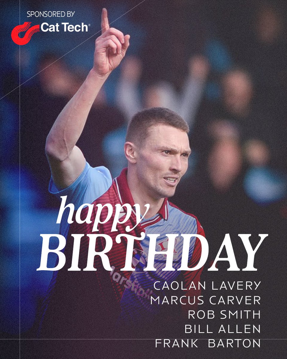 SUFCOfficial's tweet photo. 📅 𝐎𝐍 𝐓𝐇𝐈𝐒 𝐃𝐀𝐘: 𝐁𝐈𝐑𝐓𝐇𝐃𝐀𝐘𝐒

Today's former Iron player's birthdays...

Iron birthdays on social media are sponsored by CAT Tech - world leaders in catalyst handling (https://t.co/gjAWkxmEcP). @CatTechLtd

#UTI #IRON https://t.co/6c99Thj6zq