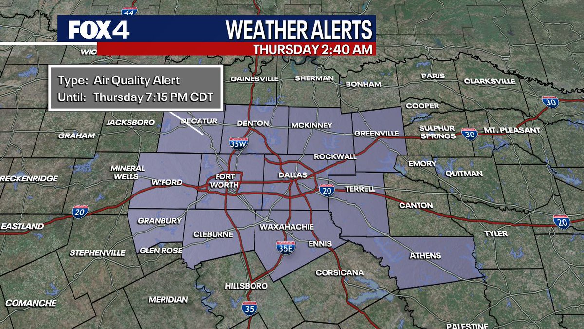Fox4Weather's tweet photo. Another nice day on tap for North Texas. Highs climb into the low to mid 80s. https://t.co/5XUdv5UhA9
