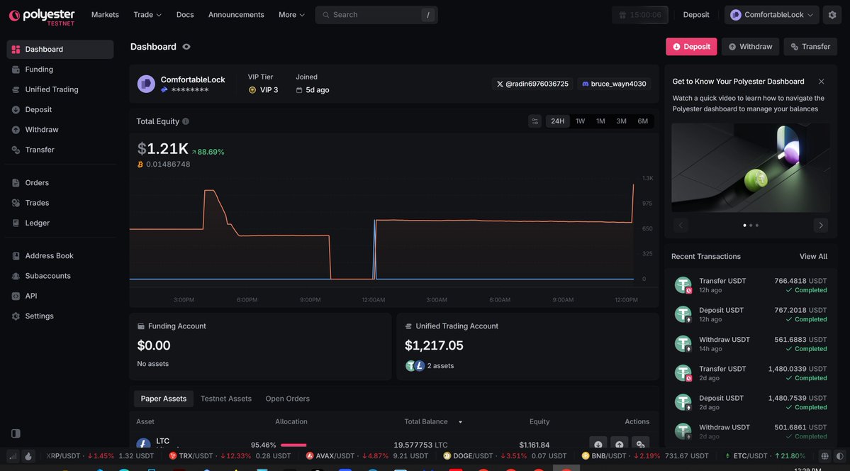 radin6976036725's tweet photo. @LTCFoundation @polyester User Name:ComfortableLock
$10K in LTC just for getting involved with the testnet? 👀💙

Already been checking out Polyester, so this is a nice bonus. Might as well give it a shot 😂🍀 https://t.co/OZPM080CTH