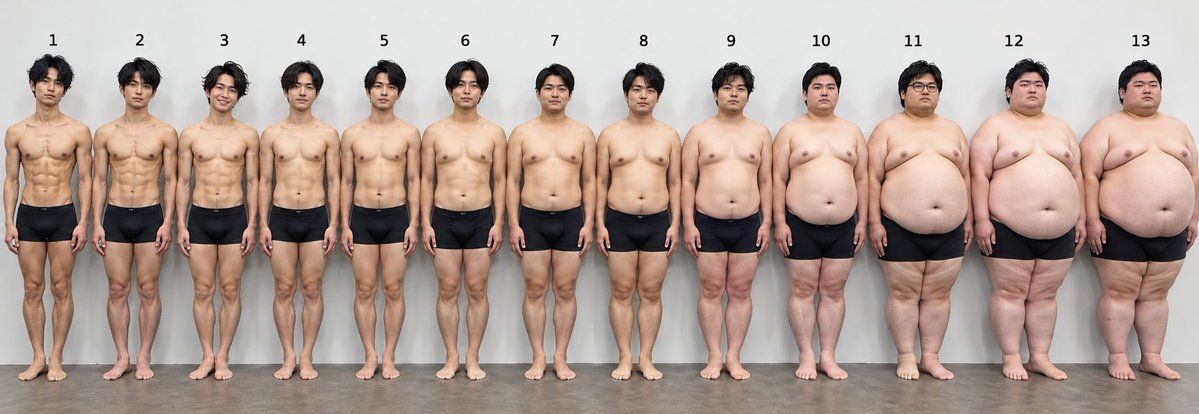 Petit_Bijou77's tweet photo. これ、何番からデブ判定になるん？？ 
教えて～ https://t.co/p2qmHu1f01