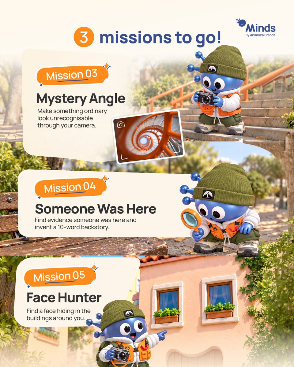 hellominds_'s tweet photo. 1/2 Think you know your own neighbourhood? Think again 🫢 

We challenged our Game Designer Mind to turn an ordinary walk into a mini-adventure  

The result? The Neighbourhood Quest: 5 photo missions, 90 minutes, and a chance to discover things you've walked past a hundred times https://t.co/rgqh41w8B9