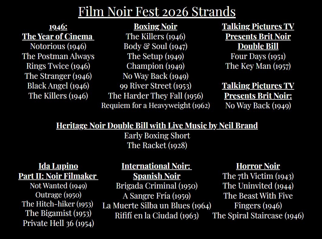 FilmNoirUK's tweet photo. 8 Days until #FilmNoirFest 2026! Just in the process of putting the festival pass holder's tote bags together with plenty of #FilmNoir goodies! Including the 2026 festival catalogue. More info about the festival and how to get tickets/passes here: https://t.co/3kUVyrYKc2 https://t.co/xykrTFkj2X