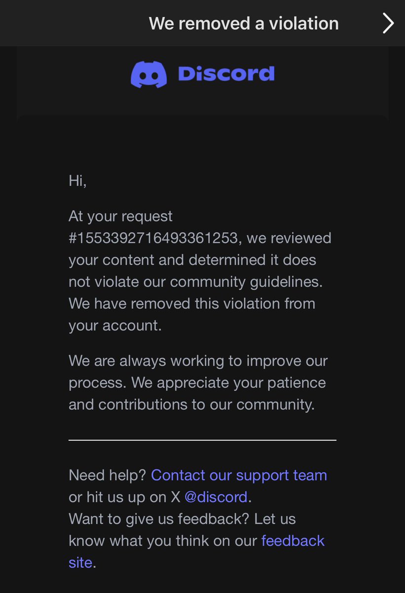 xzoyi's tweet photo. @discord_support @discord @zorkian @svishnevskiy @mrkcsc @RKRigney @advaithj1 @AesopHimself My hacked account violation was cleared (Ticket #155392716493361253), but it's still locked for a false "ban evasion" from the hack. Please restore it! #discord #discordsupport https://t.co/M0FoHIICdD