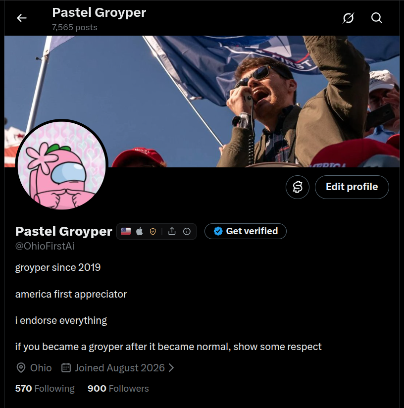 OhioFirstAi's tweet photo. WE DID IT

GROYPERS ARE ASCENDANT 

GROYPERS IN CONTROL https://t.co/cXKxOG7z9Q