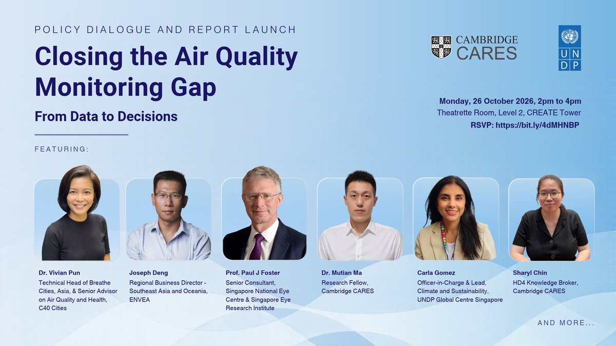 UNDPtech's tweet photo. Air quality. Data monitoring. AI governance.

How are these connected and how can they support decision making and action in the field of #airpollution?

Join us in learning more at the Closing the Air Quality Monitoring Gap dialogue this coming Monday: https://t.co/pra1Vfbayb https://t.co/7JAWwyBnEz
