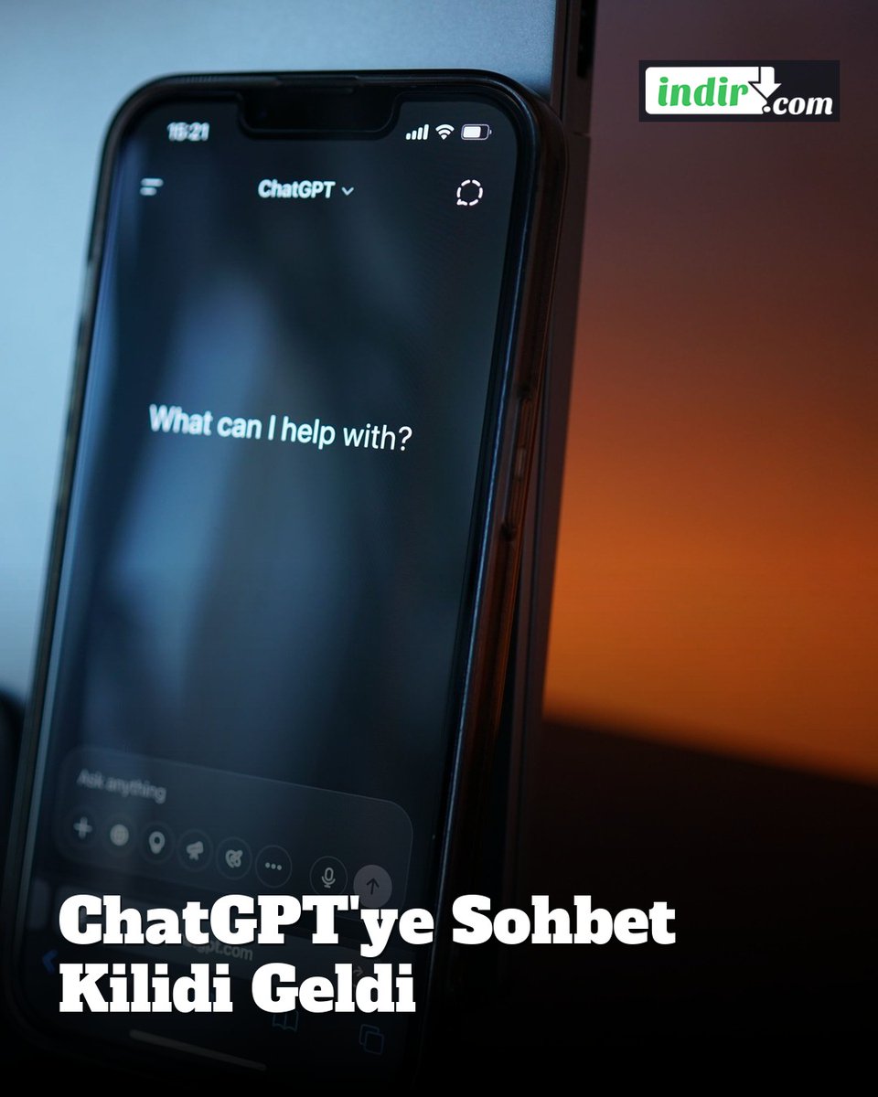 indir_com's tweet photo. ChatGPT'ye Kilitli Sohbetler özelliği geldi: Hassas sohbetler artık PIN, Face ID ya da parmak iziyle kilitlenebiliyor. PIN sıfırlanırsa kilitli sohbetler kalıcı olarak siliniyor. #ChatGPT #YapayZeka #indircom https://t.co/LrXLa4Hlv3