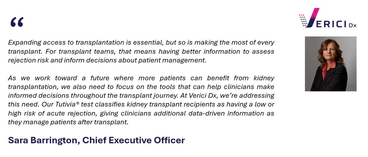 WalbrookPR's tweet photo. ➡️@VericiDx (AIM: #VRCI) welcomes the Launch of US Kidney Care National Plan

The 2026 Kidney Care National Plan centres on 3 priorities:

✅ Prevent Kidney Failure
🩸 Improve Dialysis Care and Expand Patient Choice
🚀 Reform Transplantation

Read here: https://t.co/J8LH1NrOVF https://t.co/pNB54xOEdB