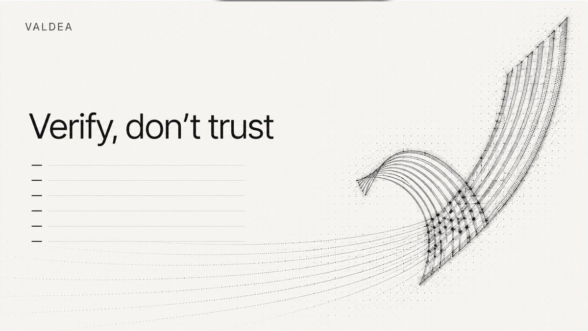 ValdeaRH's tweet photo. What Valdea does on chain, and how to verify it

Every market is a real Uniswap v3 pool created by the factory. Transfers move balances; they do not move liquidity. A trade is reported as successful only when its receipt is confirmed https://t.co/OsZ8wKOVGl