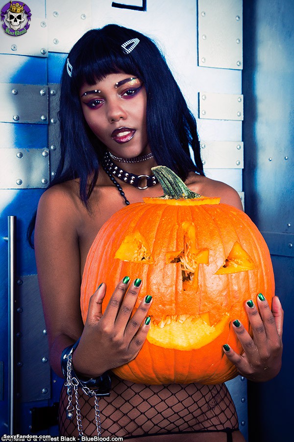 sexyfandom's tweet photo. Sexy Fandom: Award Winning Lil Daizy Cooper carves one up for Halloween https://t.co/yVqR3XUam0 @GothicSluts @BlueBlood @ShreddedXSlut @AmeliaG @ForrestBlack #happyhalloween #throwback https://t.co/B232ujSxDX