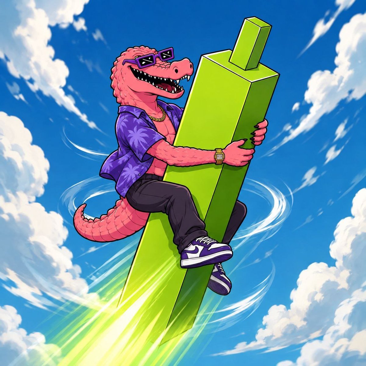 Macca_rh's tweet photo. With the biggest game in history dropping soon, the sky's the limit. 🐊🚀

Higher. https://t.co/9cFEGSWd9f