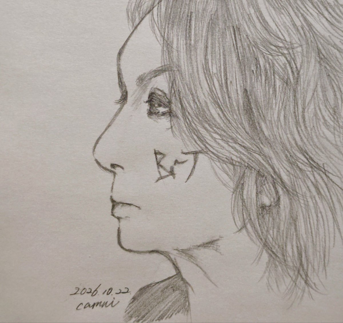 camui_bluemoon's tweet photo. 本日の落書き今井さん✏️
眠そうなお顔になっちゃった…😂
#今井寿強化月間 https://t.co/qA3urJmW71