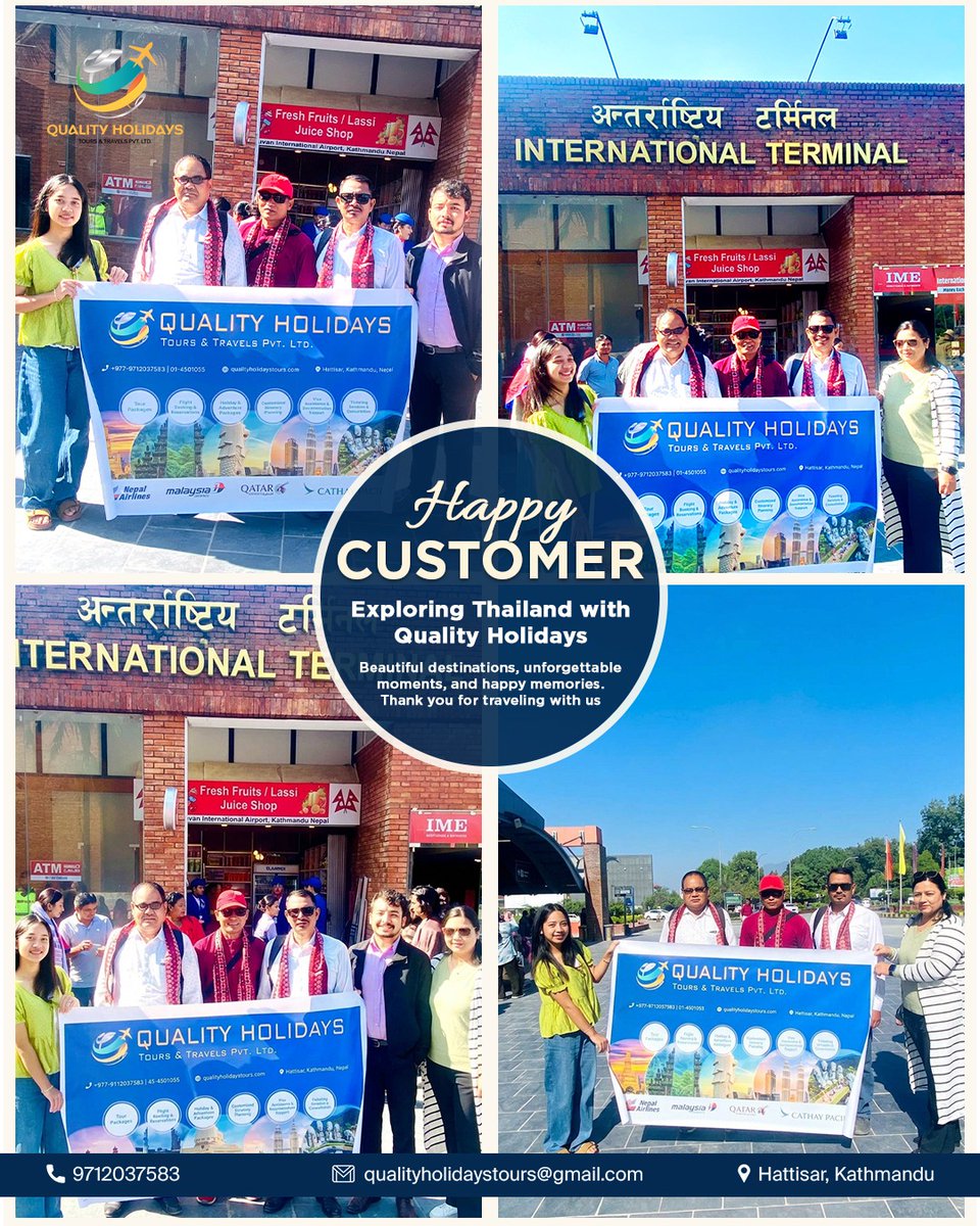 Cora30286632's tweet photo. Thailand memories start with the perfect journey. Another happy traveler sets off with Quality Holidays. From exciting destinations to unforgettable experiences, we make every trip smooth, memorable, and special. Wishing you a wonderful journey. https://t.co/c1TIKDiH6K