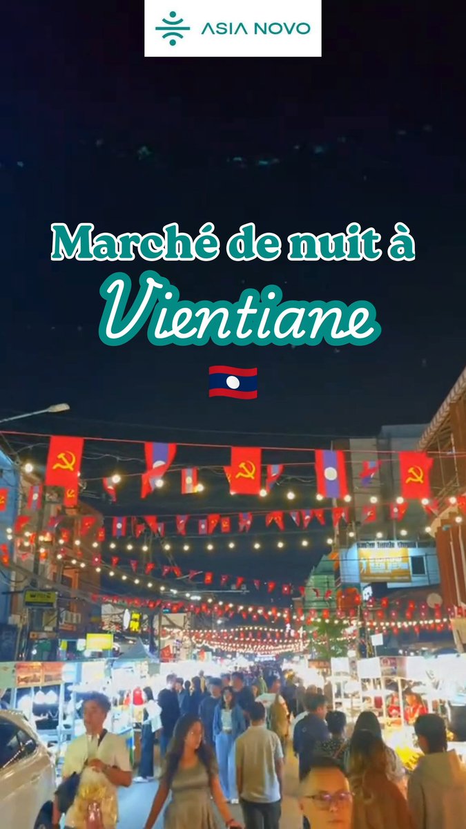 neudo73's tweet photo. Une soirée au marché de nuit de Vientiane : artisanat local, souvenirs et street food laotienne, entre les lumières du marché et la brise du Mékong. Une belle façon de découvrir la capitale à la tombée de la nuit. https://t.co/A6KtZ6eDd5