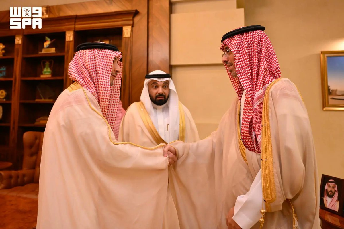 SPAregions's tweet photo. محافظ جدة يستقبل رئيس مجلس إدارة نادي الاتحاد السعودي.
https://t.co/D7SaM2t9x2
#واس https://t.co/OjoXKpQOYd