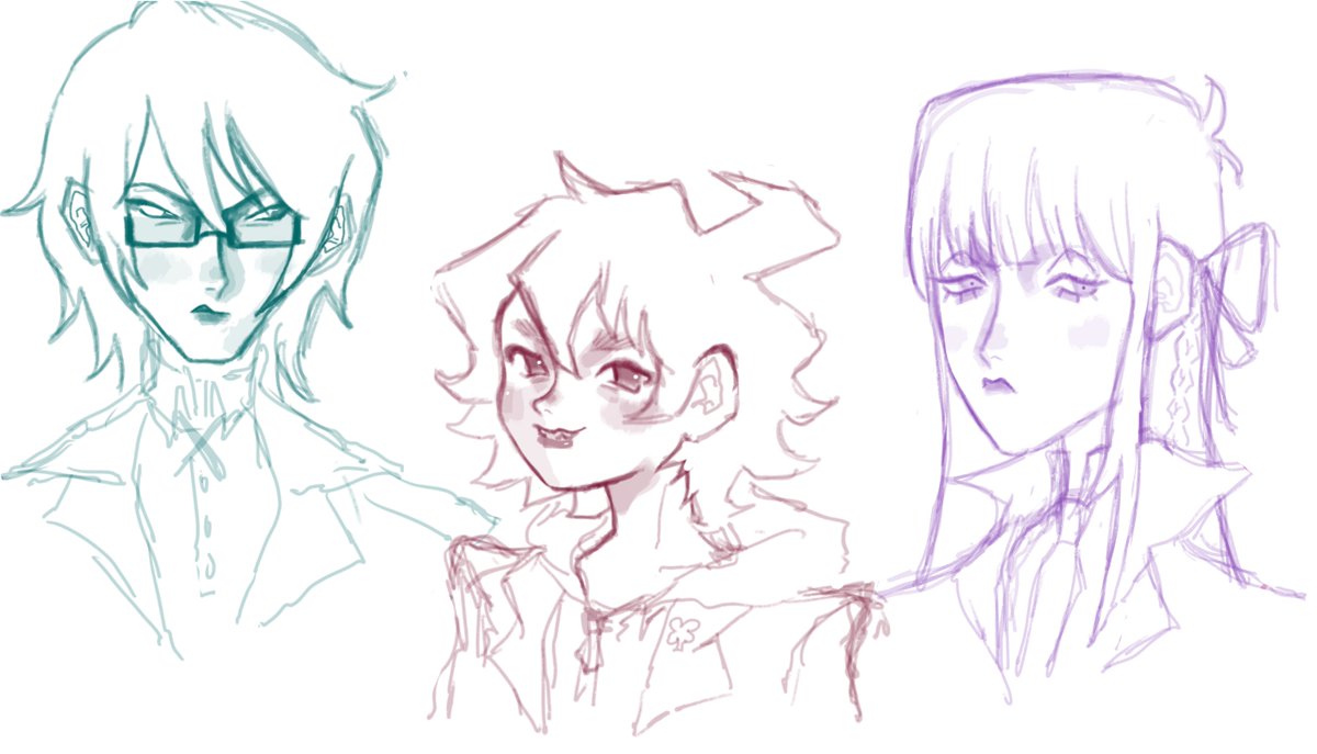 Ny0vut's tweet photo. I really have a soft spot for these three. I like to think everyone is as charmed by makoto as I am, he's like kitten in a pets shop window
#danganronpatwt https://t.co/wmn0G1sFXx
