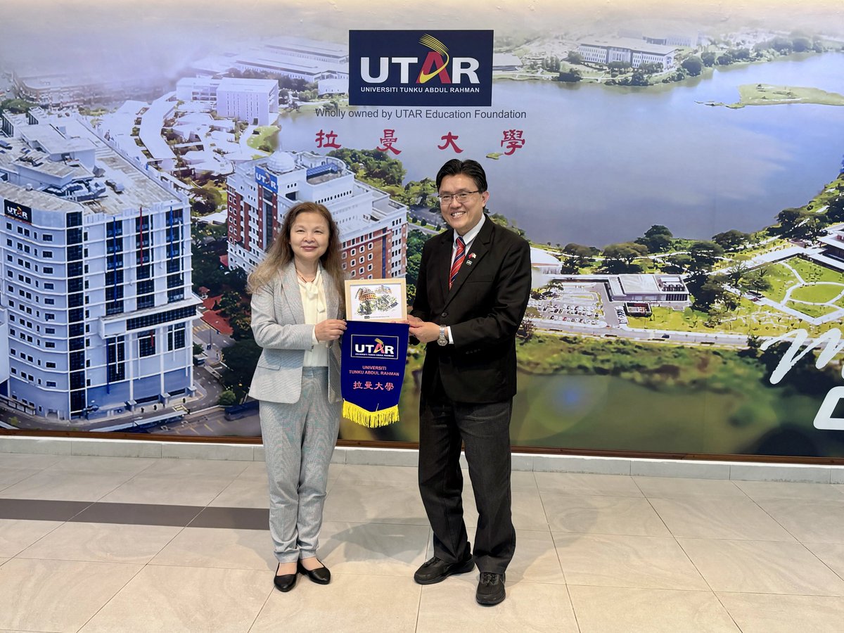 UTARnet's tweet photo. UTAR welcomed a delegation from Shanghai University of Electric Power (SUEP), China, to its Sungai Long Campus today for a courtesy visit and discussions on potential academic collaboration. https://t.co/mdX8kX26br