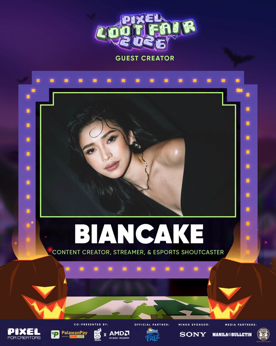 Pixel4Creators's tweet photo. A sweet treat for you this Halloween! ๐ท Biancake is joining us at PIXEL Loot Fair!
See you there! ๐ท
๐ท October 31, 2026 | 10 AM
๐ท The Podium Hall
#PIXELLootFair2026 #Bezel #AMD #Ryzen #Radeon #GooddayFriz #Goodday #GoodMoveYan #immunity https://t.co/vZE5JHZHI0