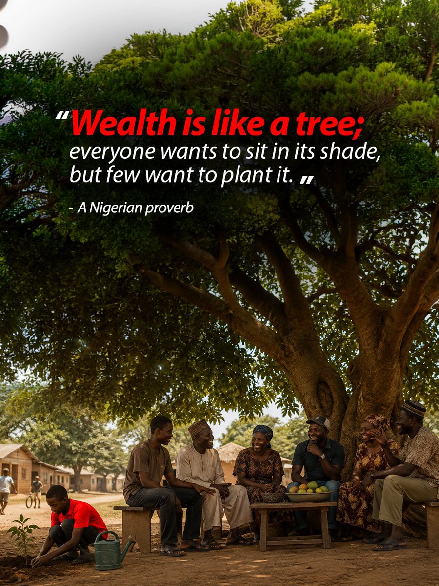 ZenithBank's tweet photo. Do not expect to enjoy the benefits of wealth, success, or stability without willing to put in the hard work, patience, and sacrifice required to build it.
#ZenithBank #NigerianProverbs https://t.co/IUQlQFoMdh